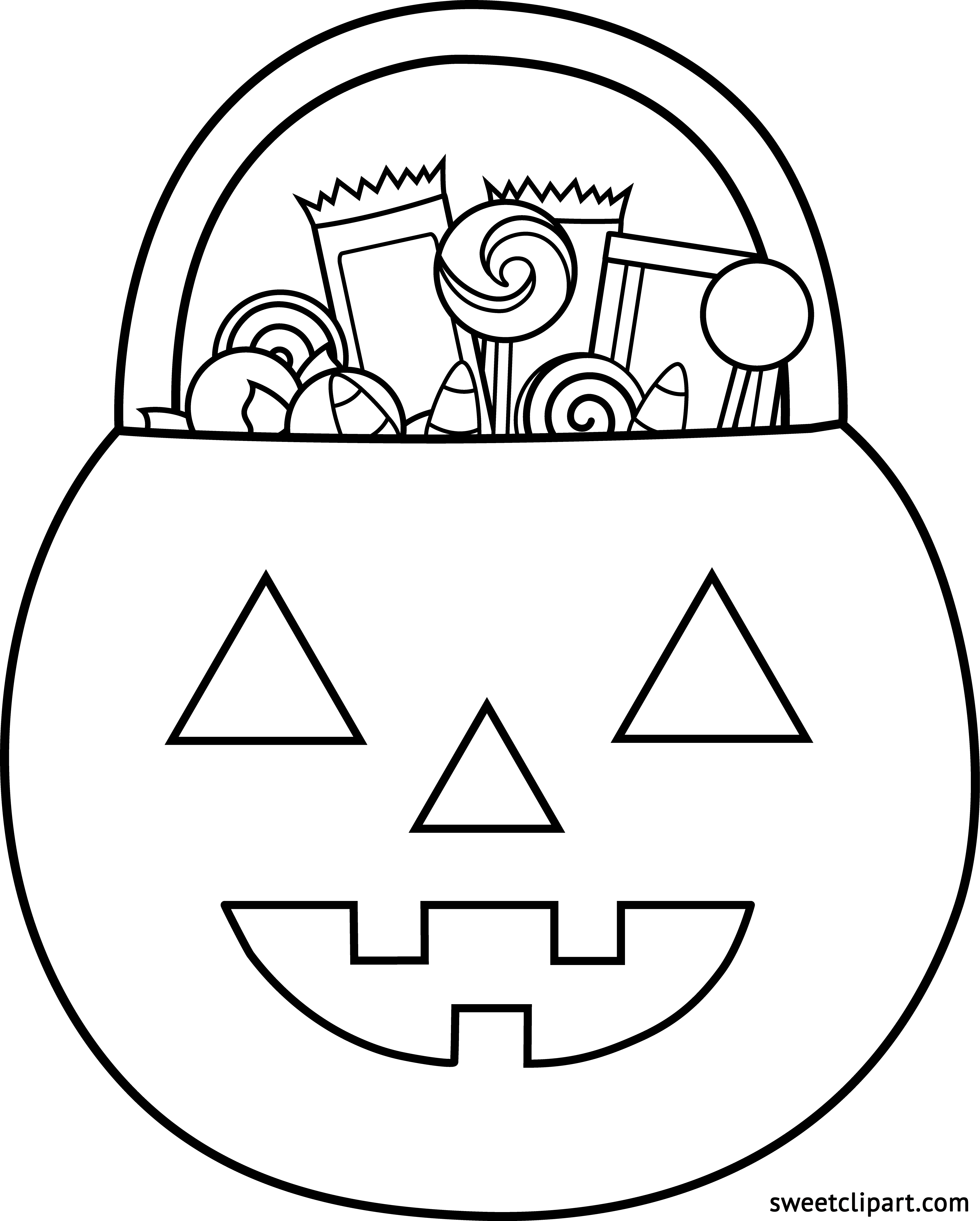 Halloween candy clipart black and white 5 » Clipart Station.