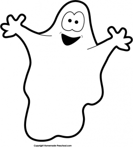Cute Halloween Ghost Clipart.
