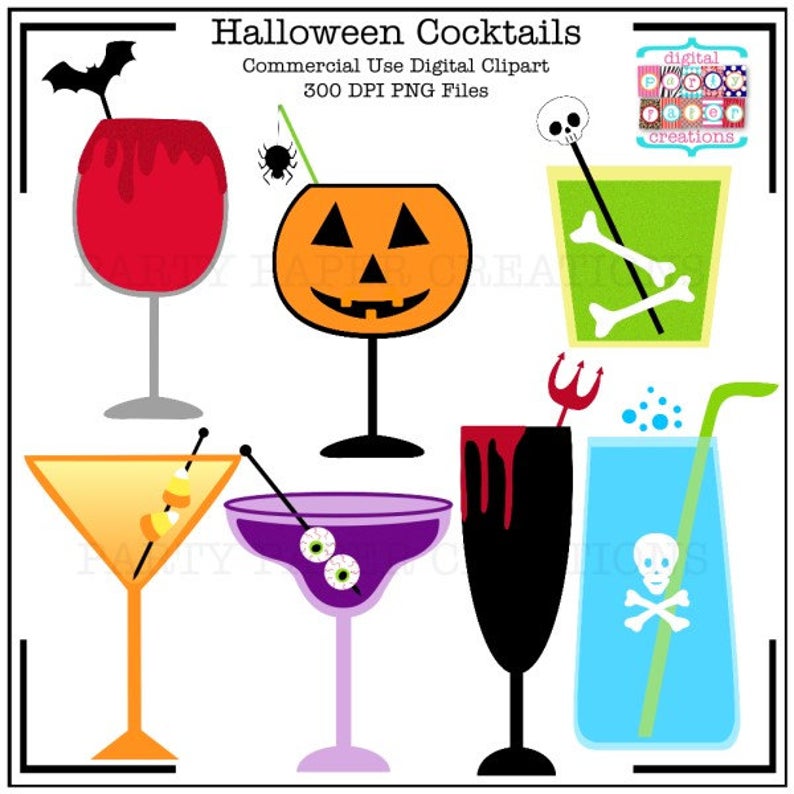 Halloween Clipart Halloween Cocktails.