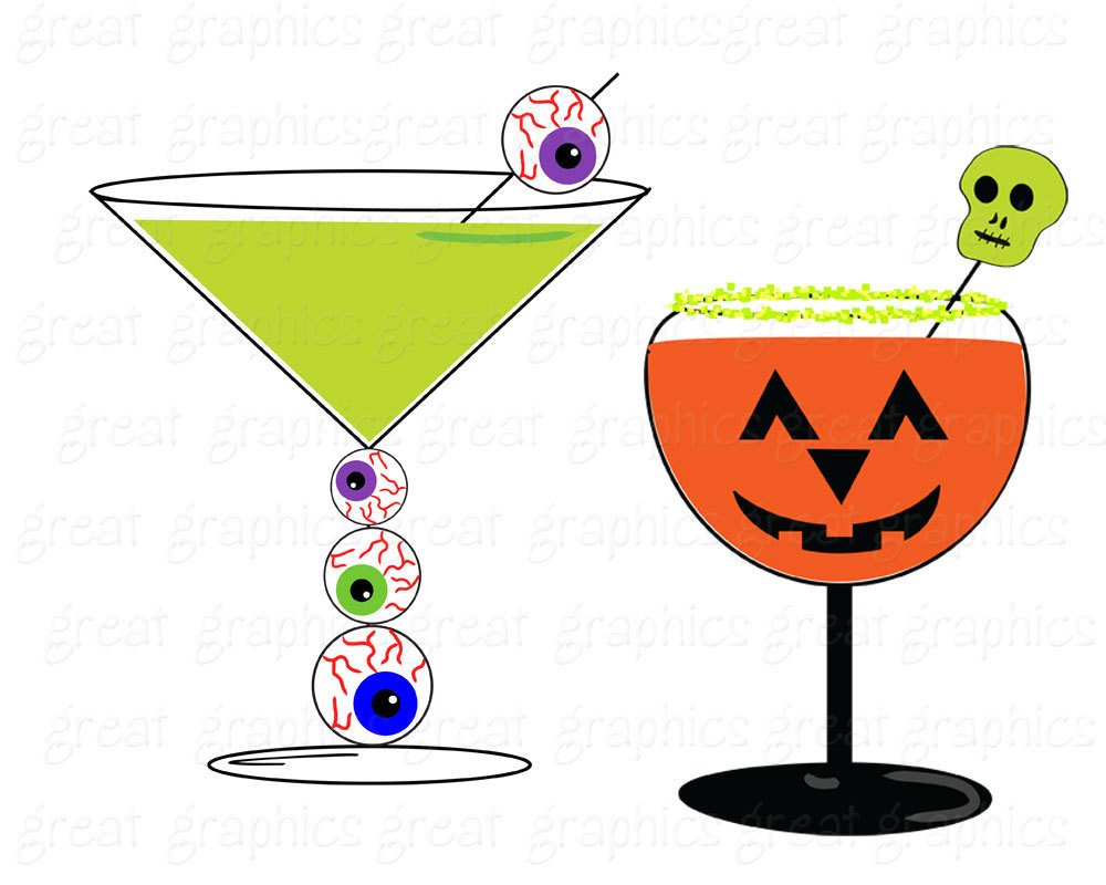 Halloween Clipart Halloween Party Printable Cocktail Drink Clip.