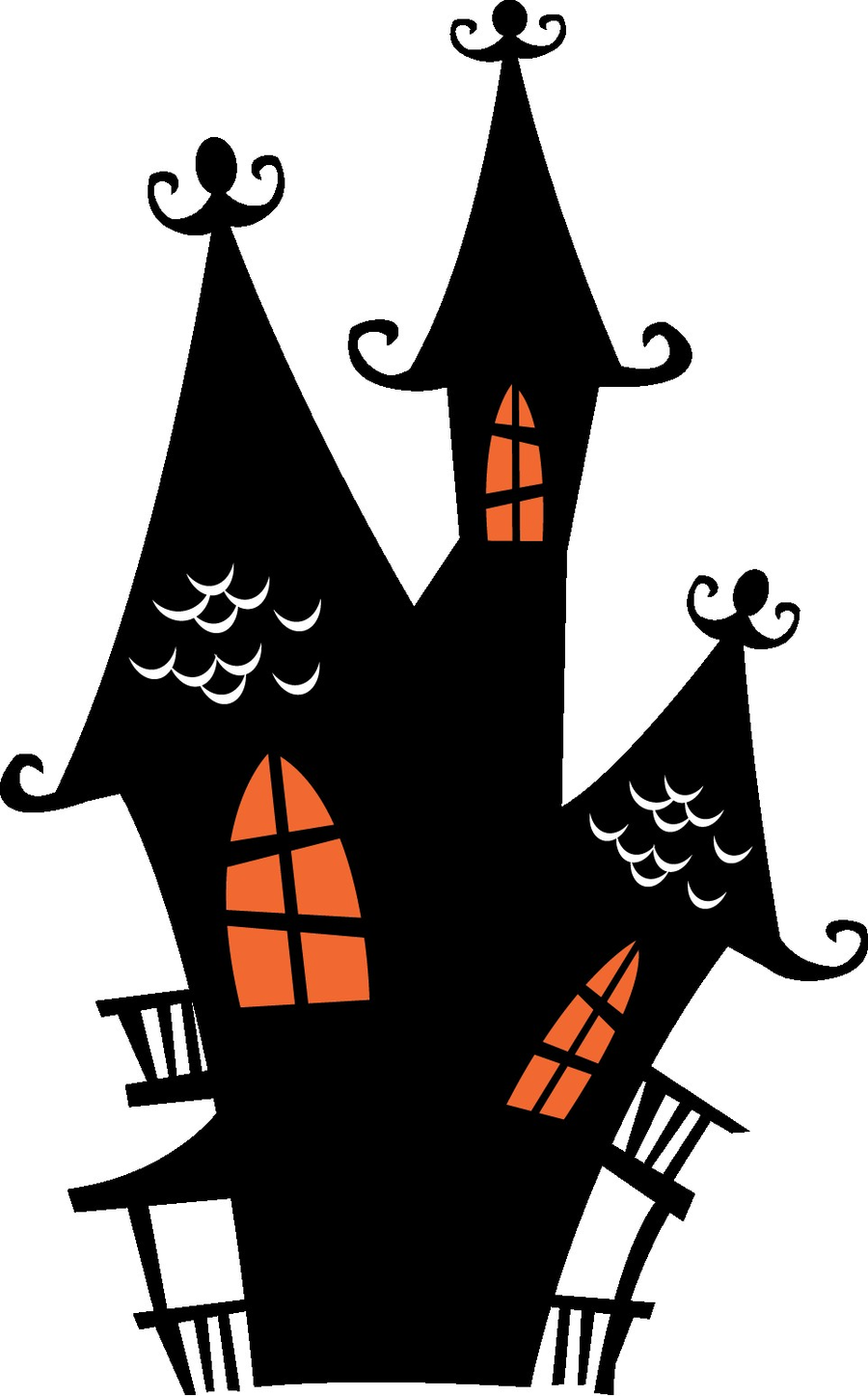 Halloween Haunted House clipart.
