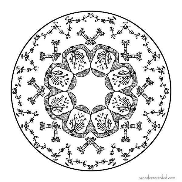 Download heart mandala clipart 20 free Cliparts | Download images ...