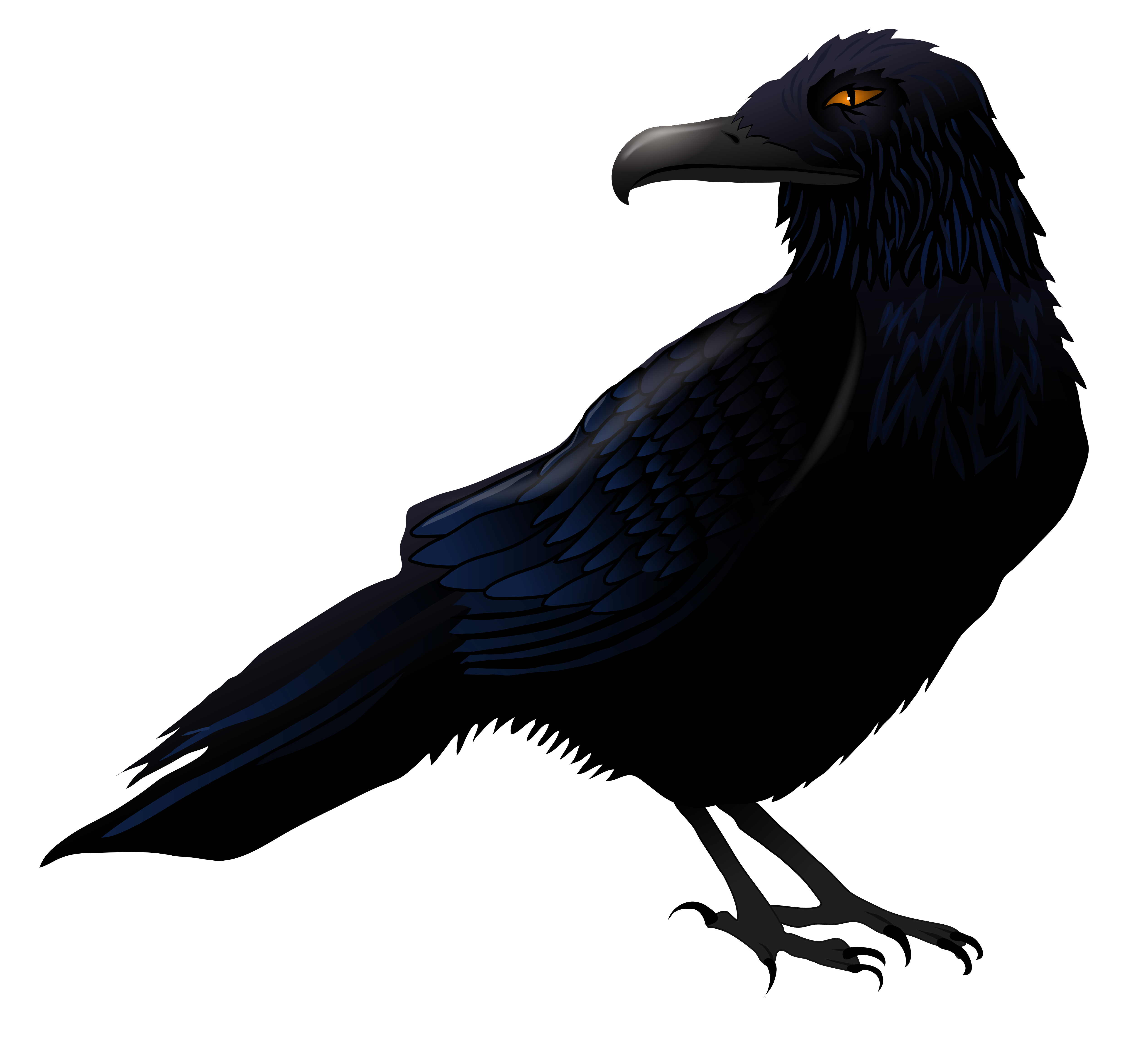 Halloween Raven Clip Art.