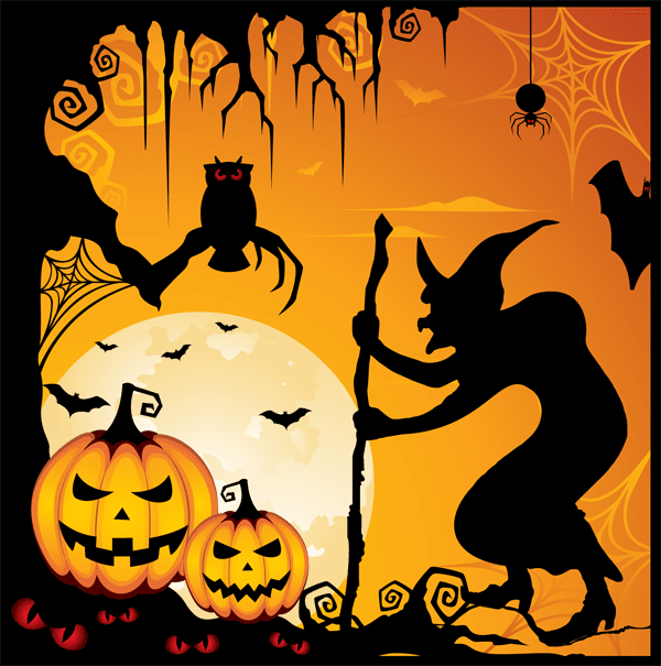 Halloween Pumpkins and Jack O'Lanterns.