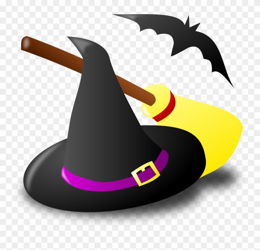 Halloween Witch Clip Art Image.