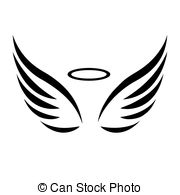 Angel Wings And Halo Clipart.