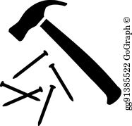 Hammer Nails Clip Art.