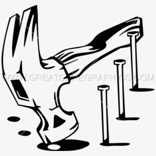 Clip Art Free Hammer And Nail Clipart.