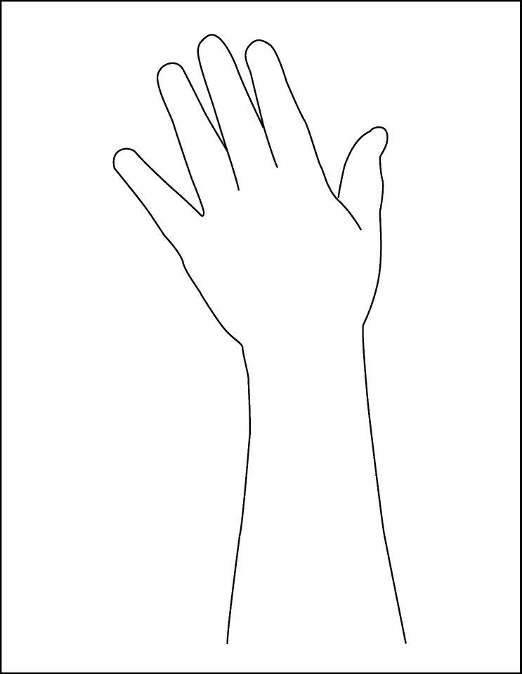 hand outline
