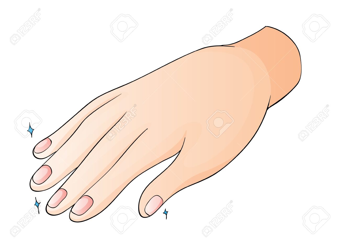 Finger Nail Clip Art Illustrations - wide 6