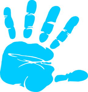 Handprint Clipart Border.