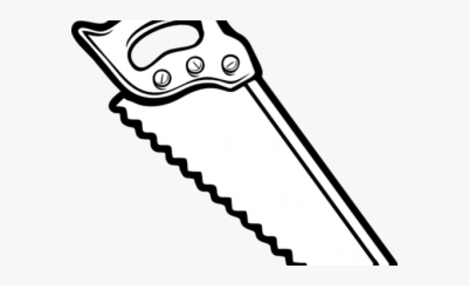 Hand Saw Clipart Black And White.