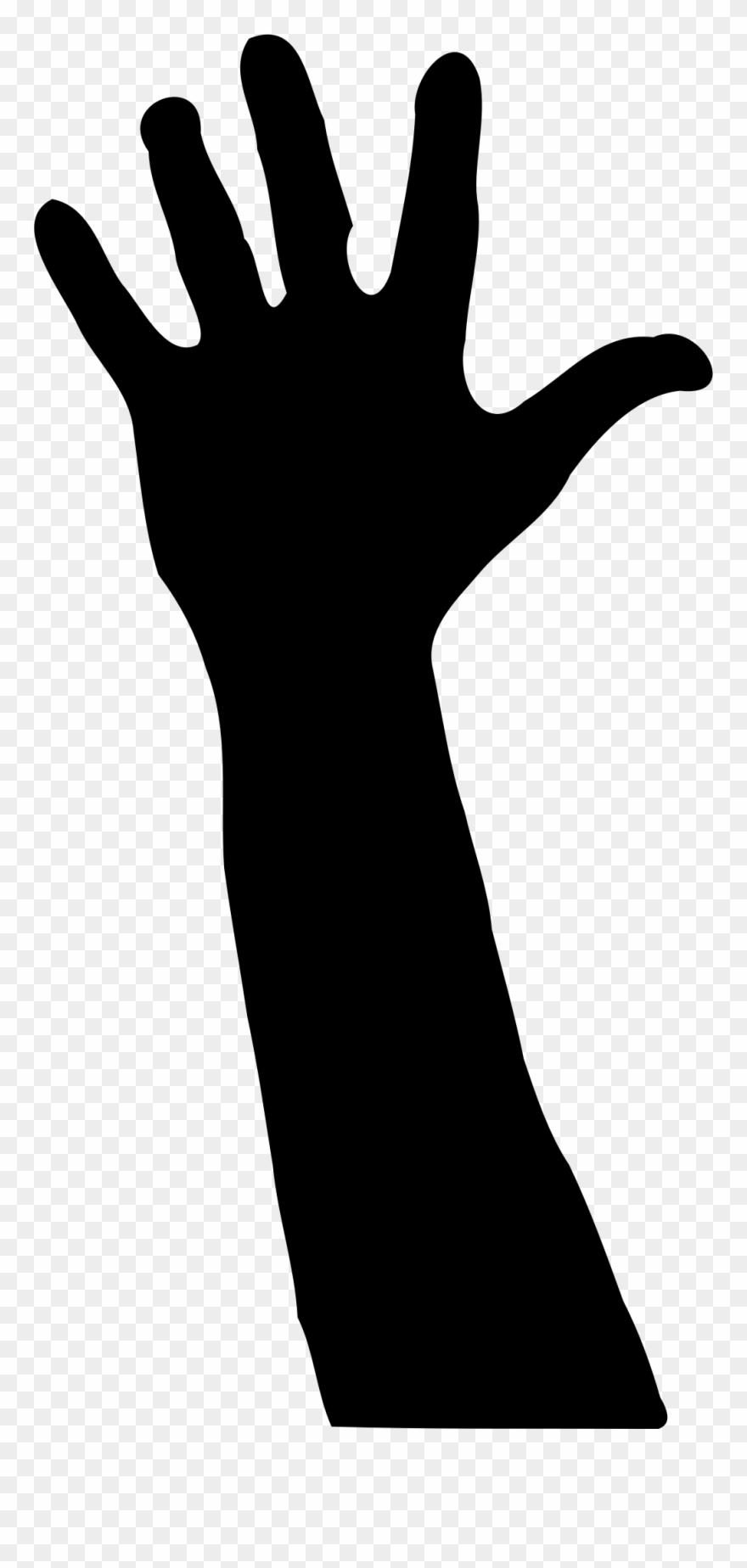 Hand Silhouette Clipart.