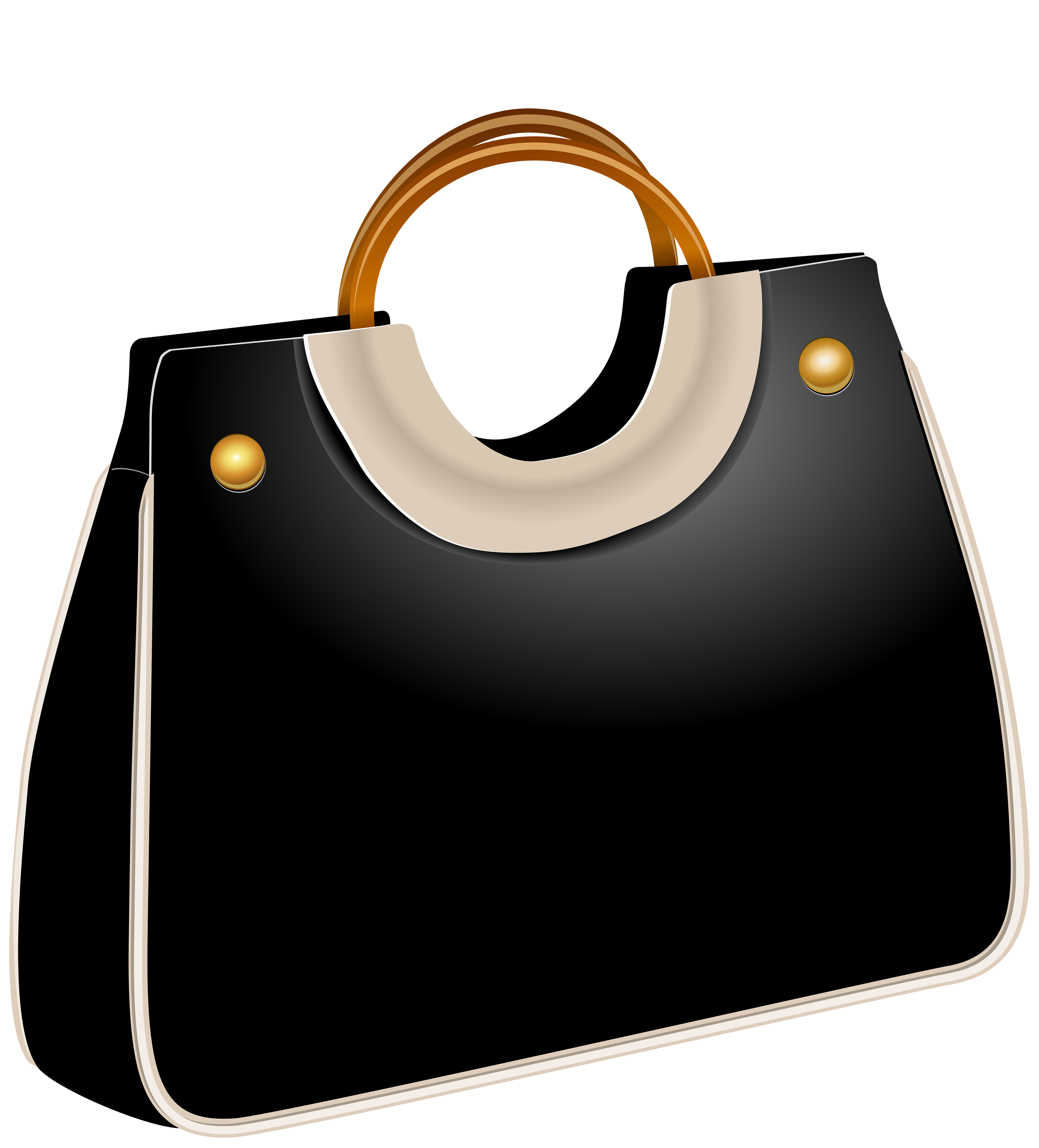 Handbag Black PNG Clip Art.