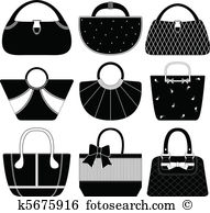 Handbag Clip Art and Illustration. 9,117 handbag clipart vector.