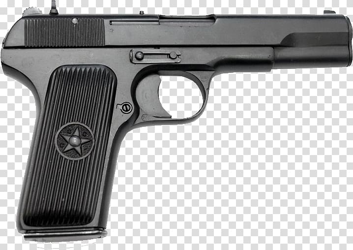 Beretta M9 Handgun Pistol, TT russian Handgun transparent background.