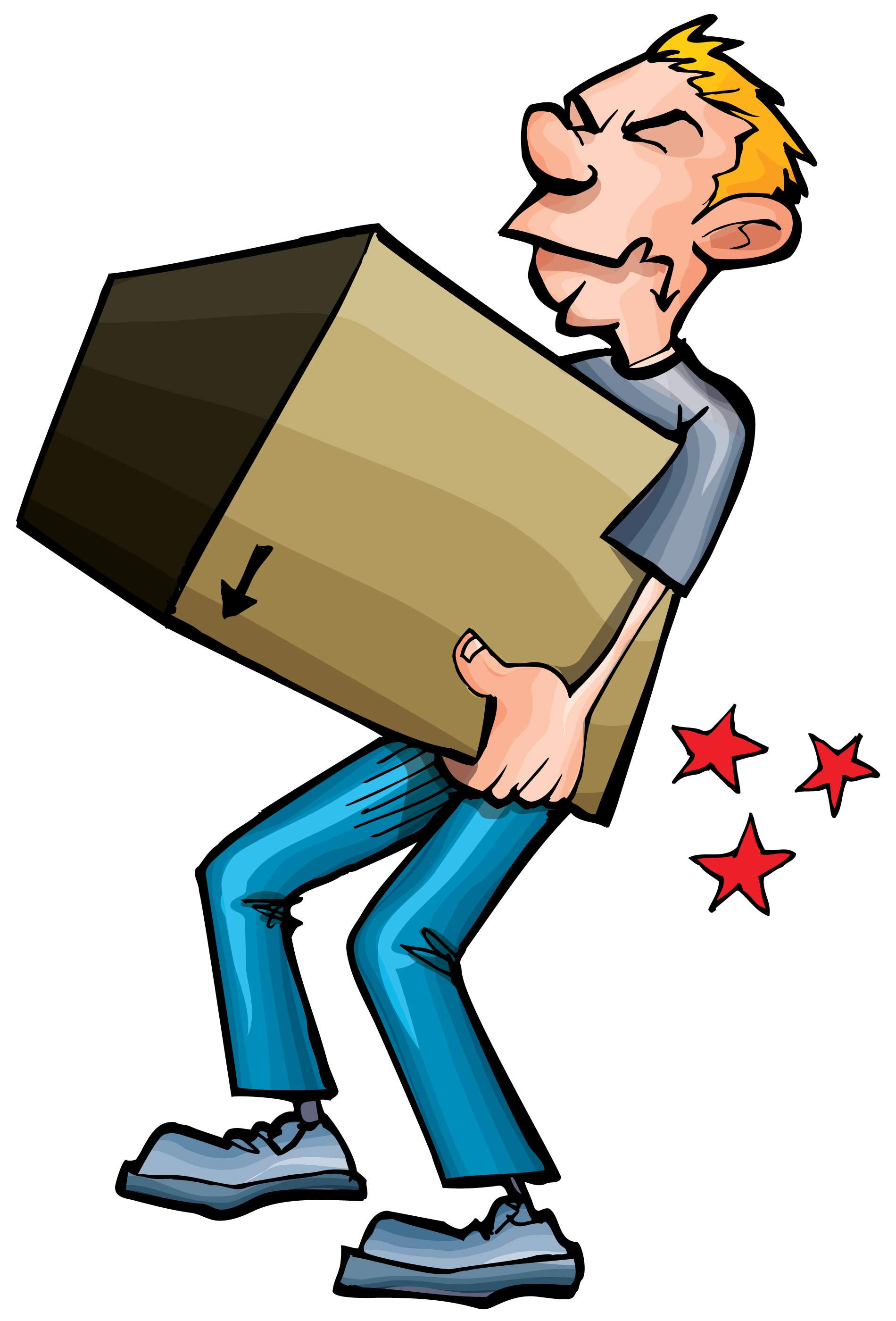 Moving and handling clipart.