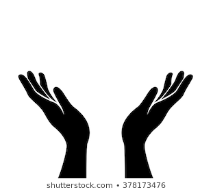 Open Hand Png Black And White & Free Open Hand Black And White.png.