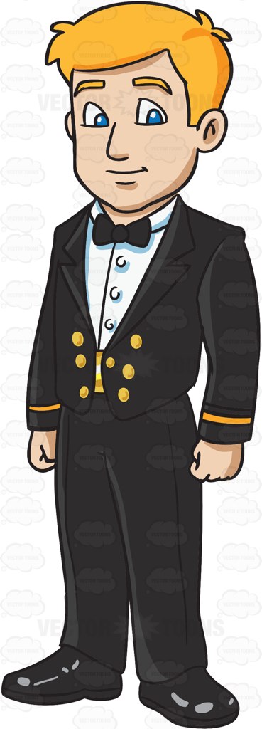 A Handsome Navy Man Wearing A Dinner Dress Uniform.