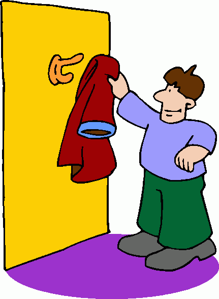 Hanging Jacket Clipart.