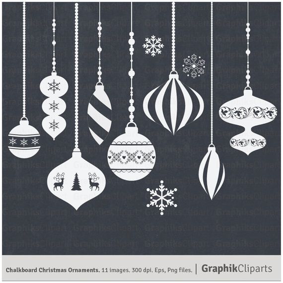 hanging christmas ornament clipart black and white - Clipground