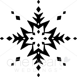 Snowflake Christmas Ornament Clipart Black And White.