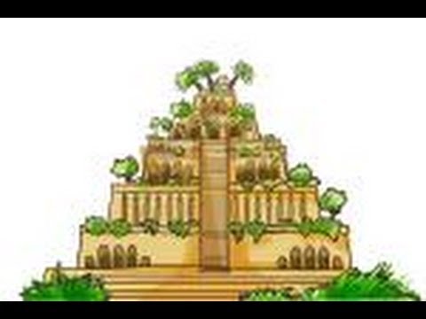 How to draw Hanging Gardens of Babylon.
