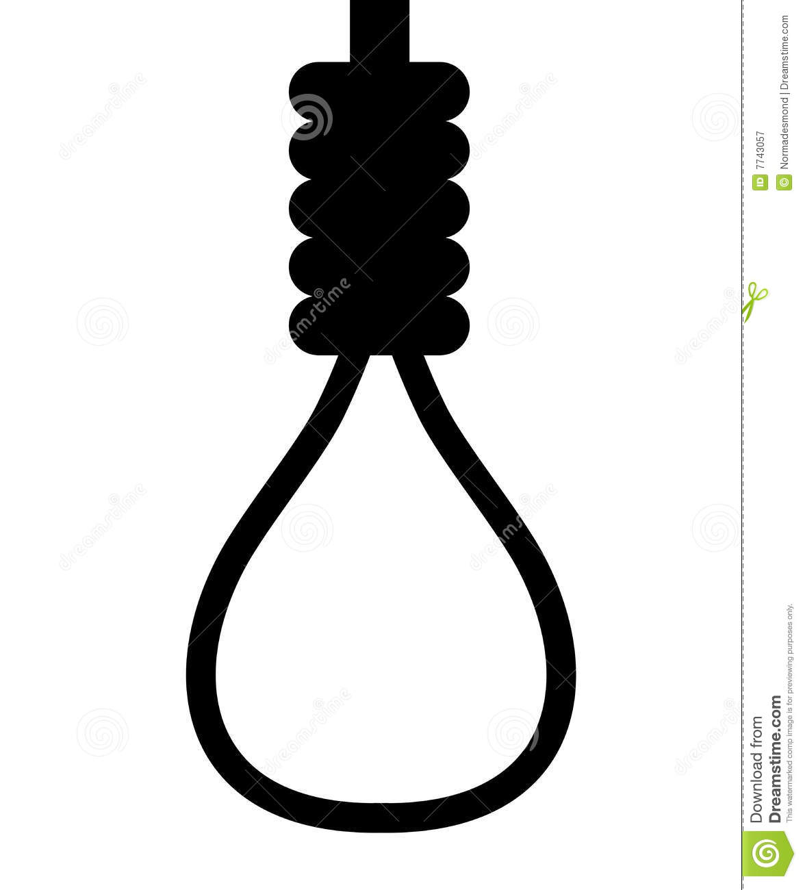 Hangmans noose clipart.