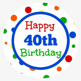 Free 40th Birthday Clip Art with No Background.