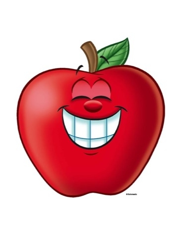 Happy Apple Clipart.