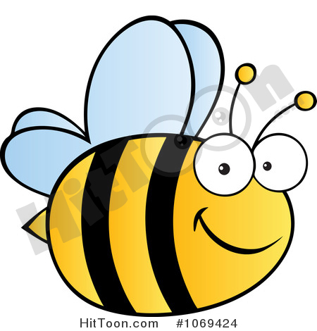 Bee Clipart #1069424: Happy Bee by Hit Toon.