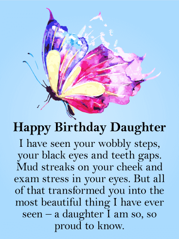 To my Beautiful Daughter.