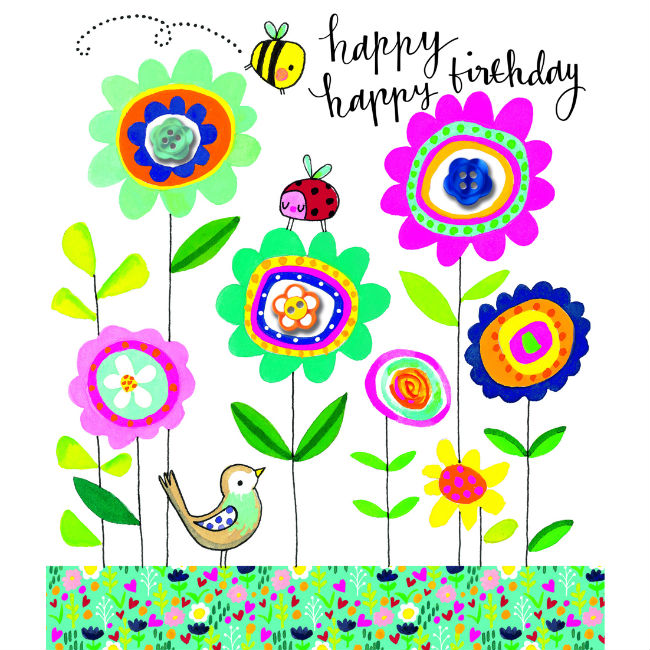 happy birthday flowers clipart 10 free Cliparts | Download images on ...