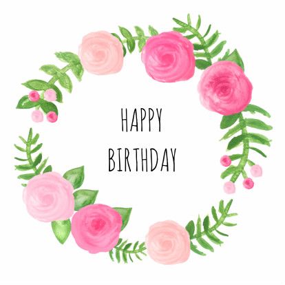 happy birthday roses clipart - Clipground