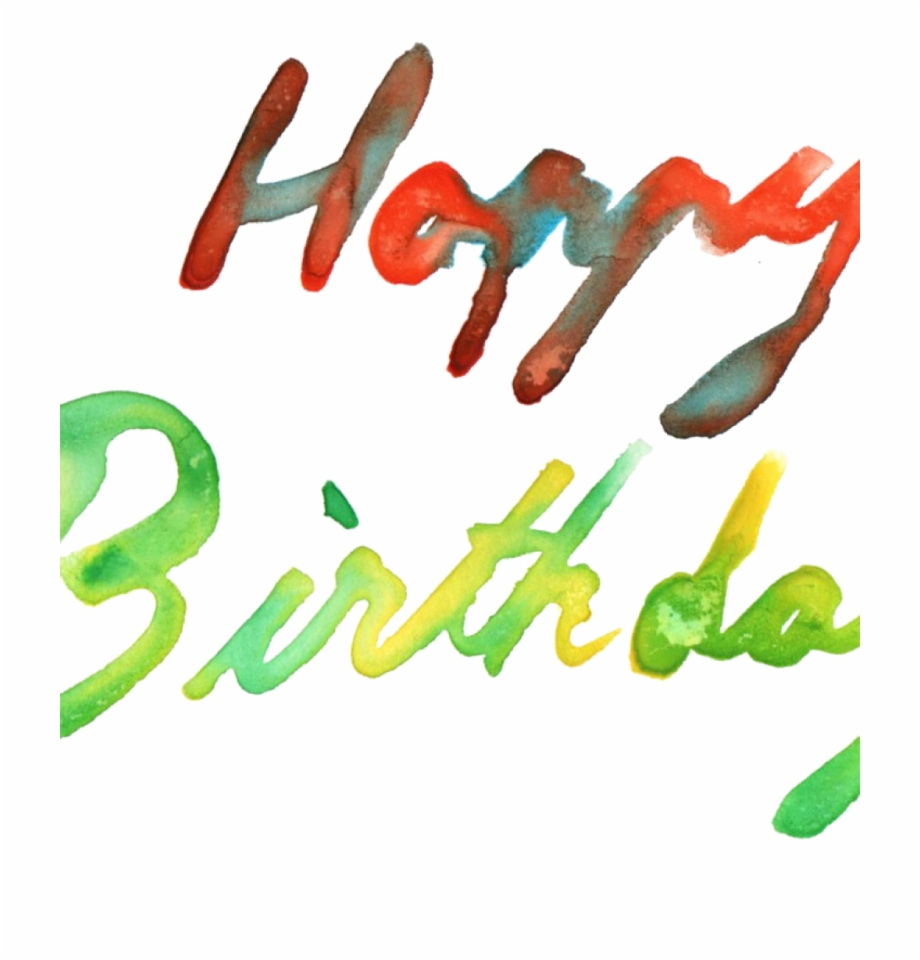 Birthday Png 5 Happy Birthday Watercolor Png Transparent.