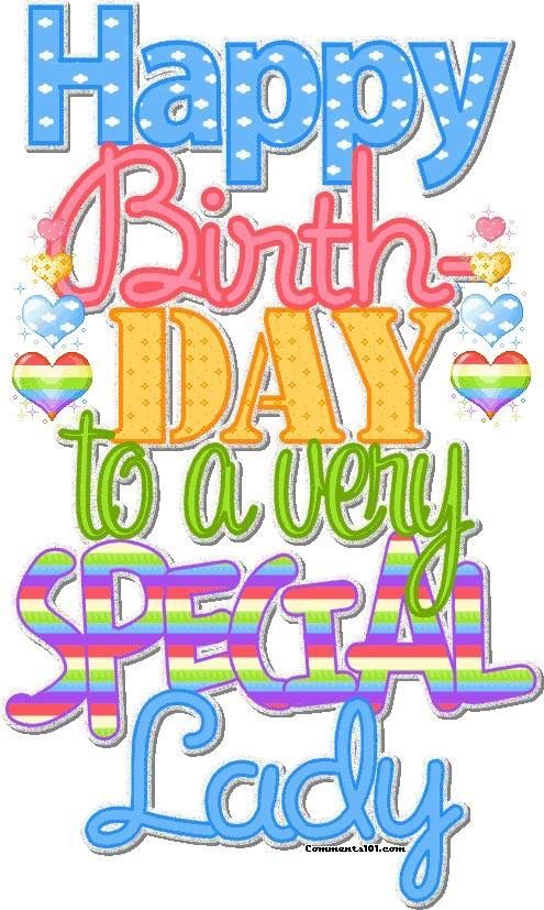 Clip Art Happy Birthday Woman