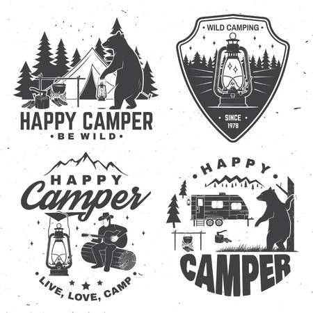 955 Happy Camper Stock Illustrations, Cliparts And Royalty Free.