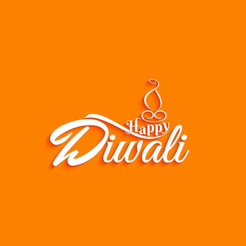 Abstract Happy Diwali text design background.