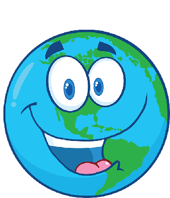 Happy Earth Under Text.