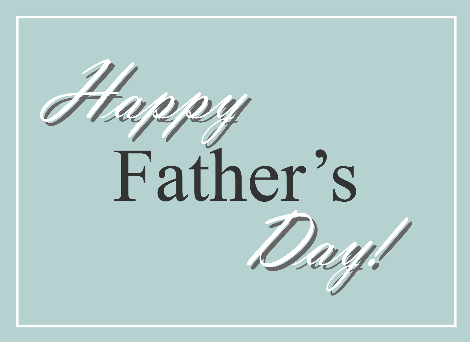 Free Clipart N Images: Happy Father's Day Clip Art Greeting.