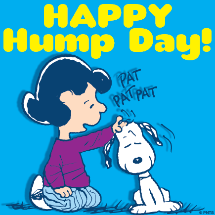 Happy Hump Day! Lucy and Snoopy.