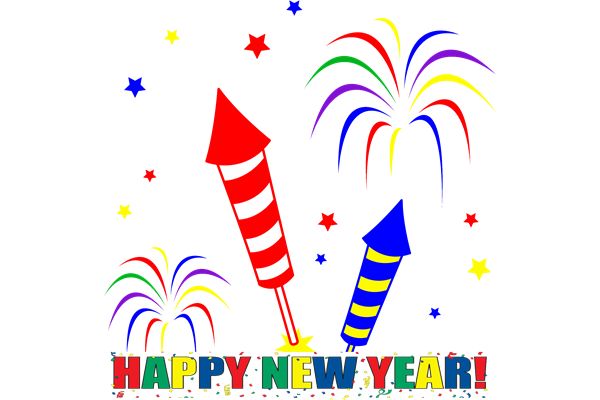 Happy New Year Clipart Fireworks.