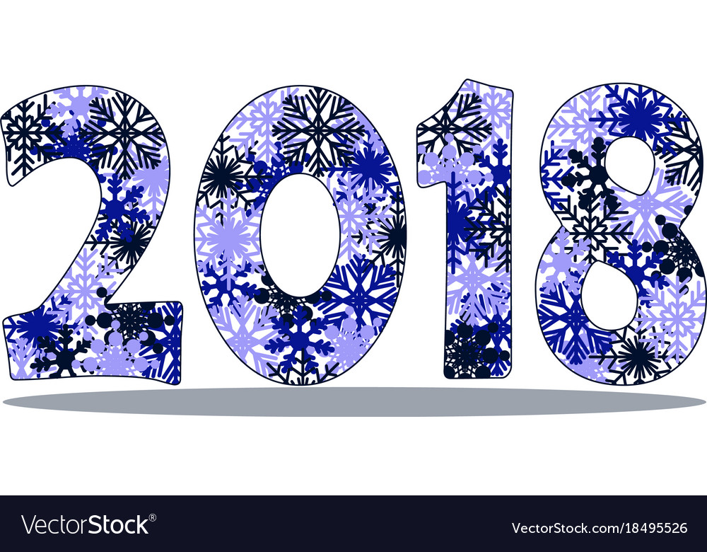 Happy new year 2018 background.