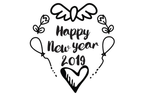 Royalty Free Happy New Year 2019 Clipart.