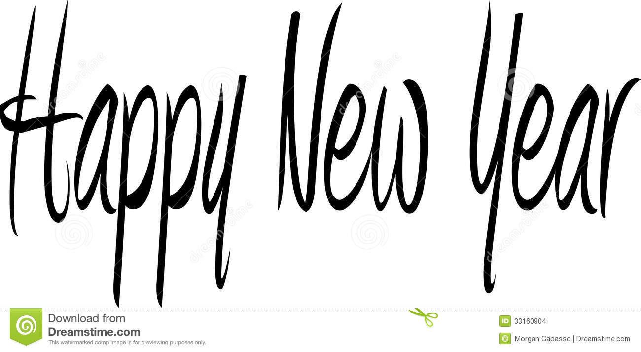 happy new year clipart in black and white 20 free Cliparts Download