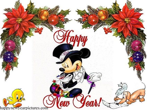 Mickey Mouse Happy New Year Pictures, Wallpapers free.