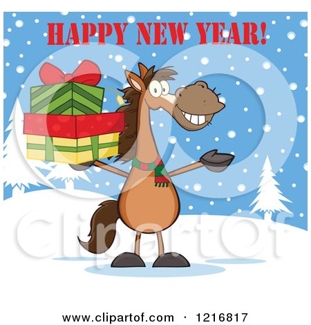 happy new year horse clipart 10 free Cliparts | Download images on ...