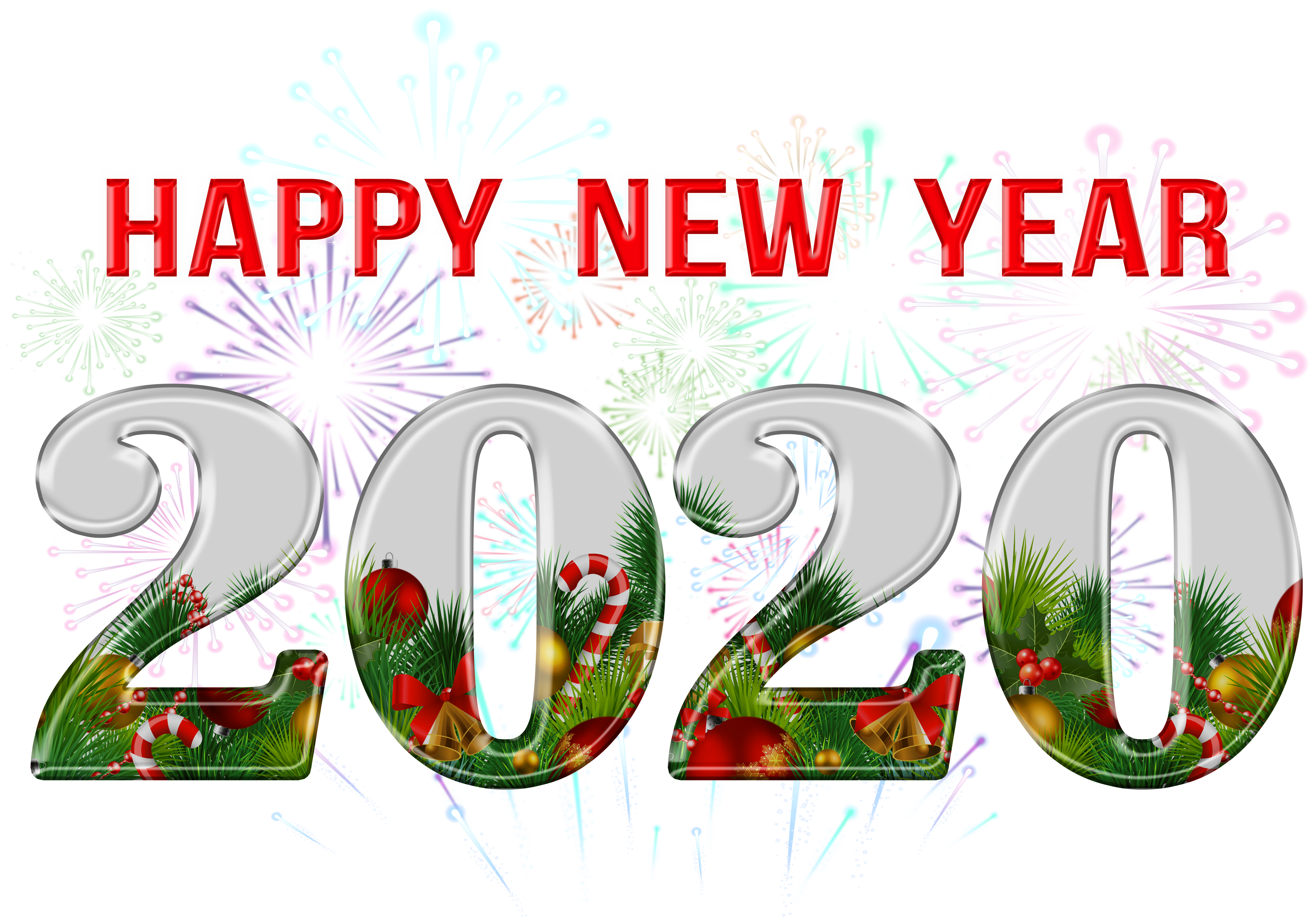 Happy New Year 2020 Clipart.