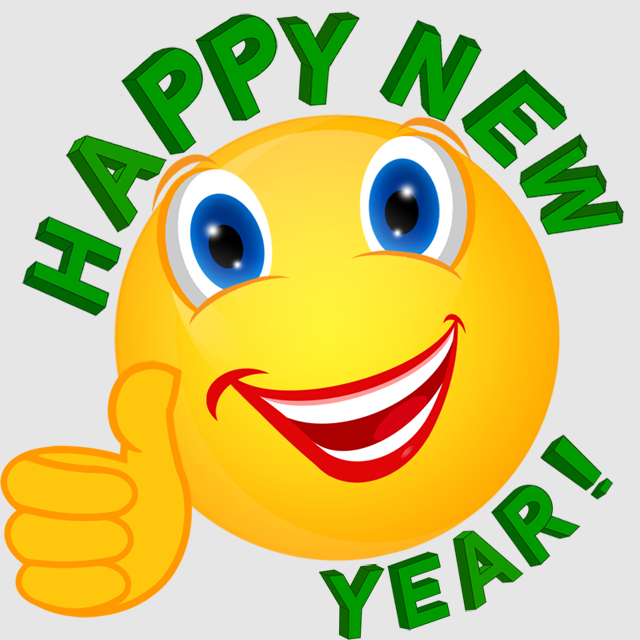 Happy New Year Smiley Face Clipart 2 