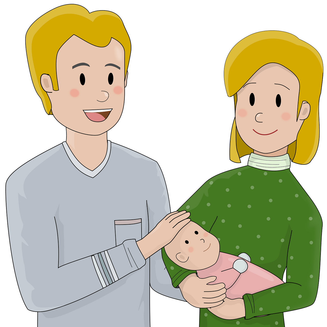 Happy parents clipart. Free download..